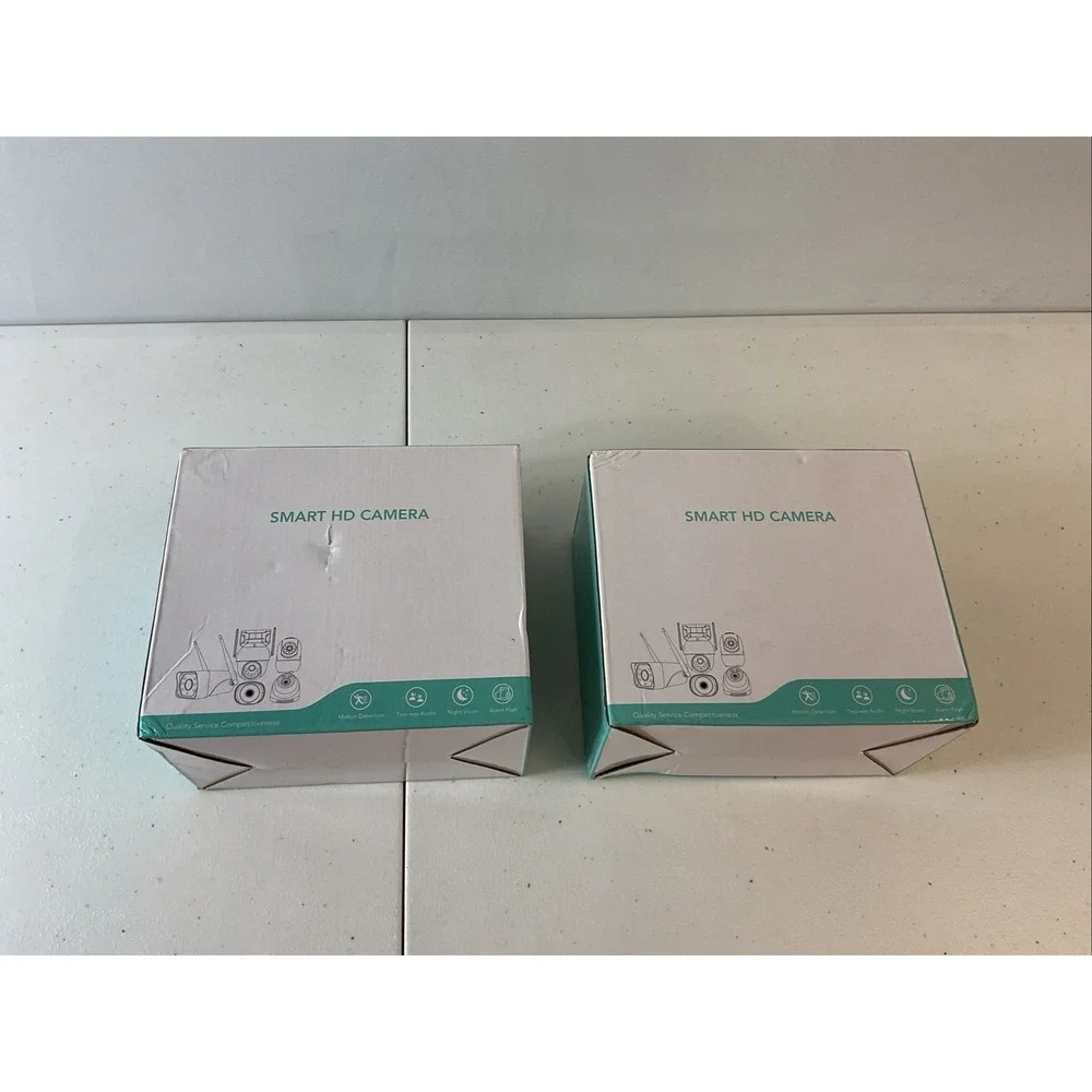 Smart Camera HD‎ Wireless Security 2-Way Audio Lot of 2, 2 Packs(4 total) Tilt